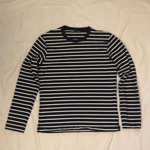 Uniqlo Navy Striped Long Sleeve Mens Small